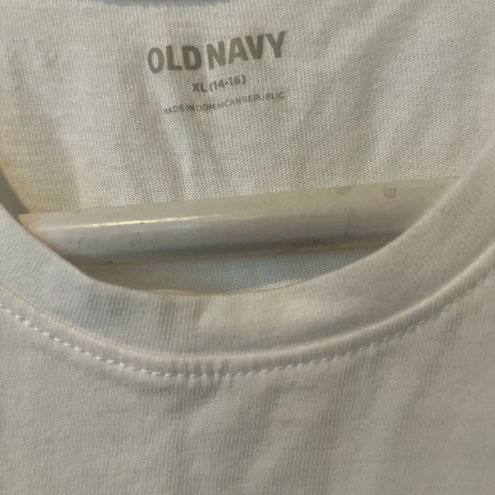Old Navy Kids' White Tank Top with Rainbow Design